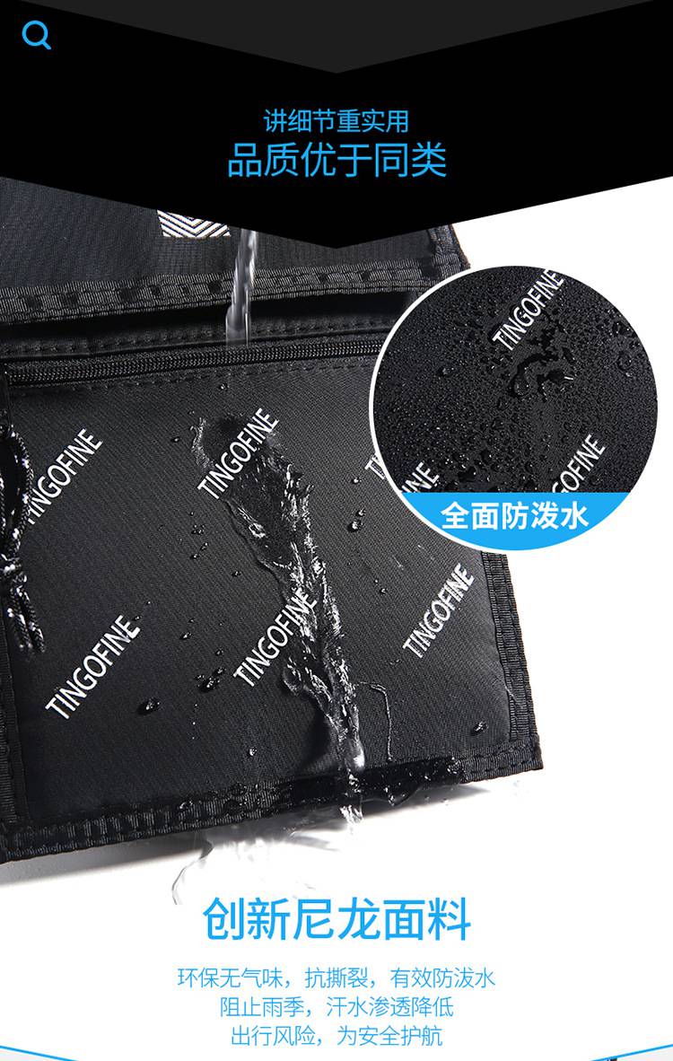 Weiqiang * * * Hanging Neck Passport Bag RFID Burglar Proof Document Bag Multifunctional Storage Phone Bag Zero Wallet Method