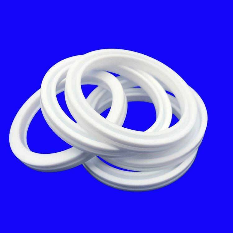 Teflon oil seal PTFE shaft sleeve PTFE large circular ring insulation cylinder