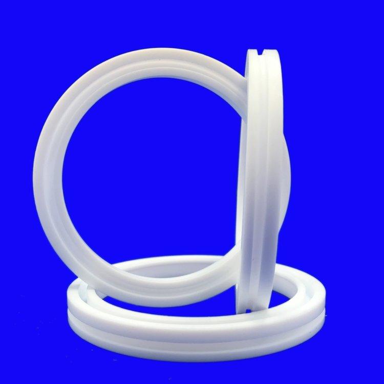 Teflon oil seal PTFE shaft sleeve PTFE large circular ring insulation cylinder