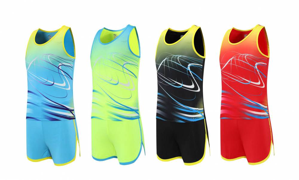 ***Boys' Track and Field Suits for Middle School Entrance Examination Primary and Secondary School Students' Track and Field Training Suits Set Marathon Running Team Kits