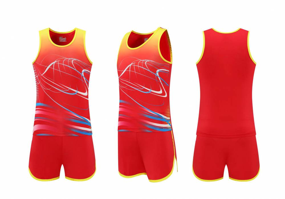 ***Boys' Track and Field Suits for Middle School Entrance Examination Primary and Secondary School Students' Track and Field Training Suits Set Marathon Running Team Kits