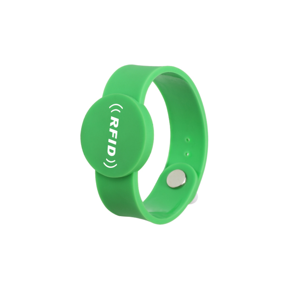 RFID bracelet access control IC card made of silicone material, waterproof silicone wristband, customized ID card