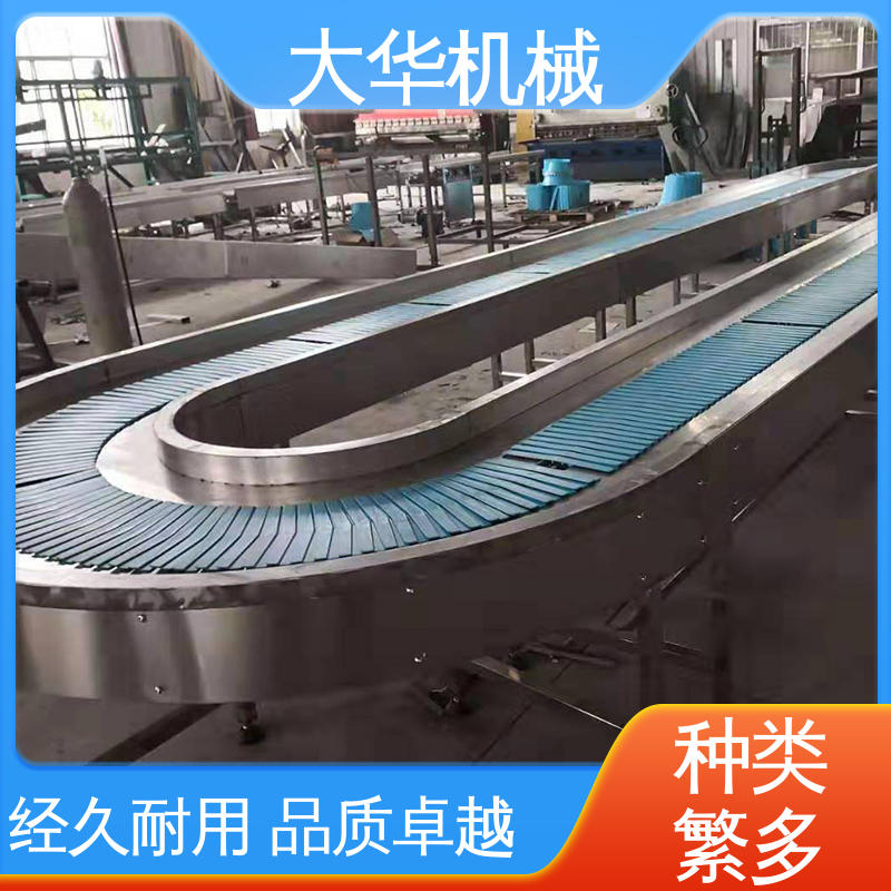 Dahua wear-resistant and compressive flat turning belt conveyor, wooden board box, glass conveyor belt assembly line