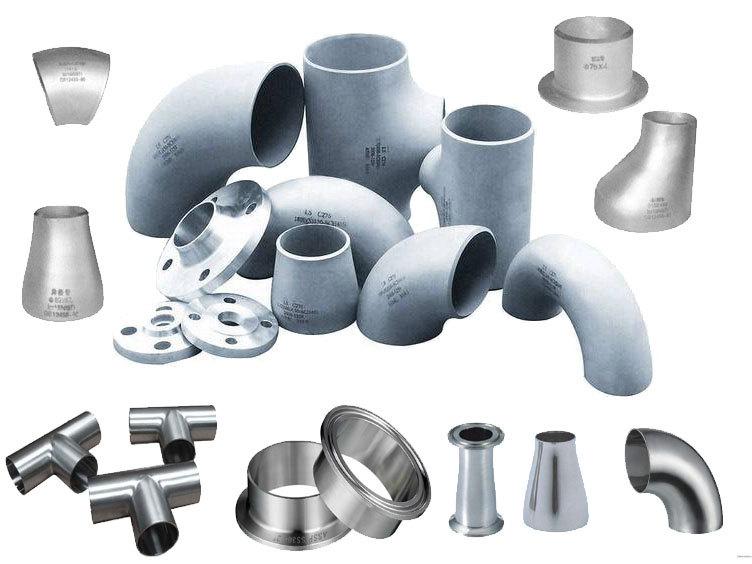 Sanitary grade pipe fittings 316L stainless steel elbow tee reducer industrial 304 stainless steel flange