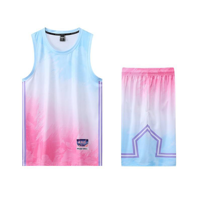 Foreign Trade Basketball Suit Set Men's Customized Jersey Printing Summer Sports Training Tank Top Competition Jersey Customization Team Uniform Customization