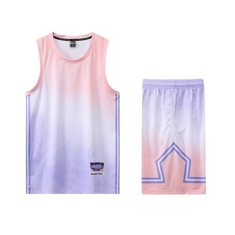 Foreign Trade Basketball Suit Set Men's Customized Jersey Printing Summer Sports Training Tank Top Competition Jersey Customization Team Uniform Customization