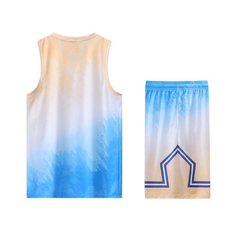 Foreign Trade Basketball Suit Set Men's Customized Jersey Printing Summer Sports Training Tank Top Competition Jersey Customization Team Uniform Customization