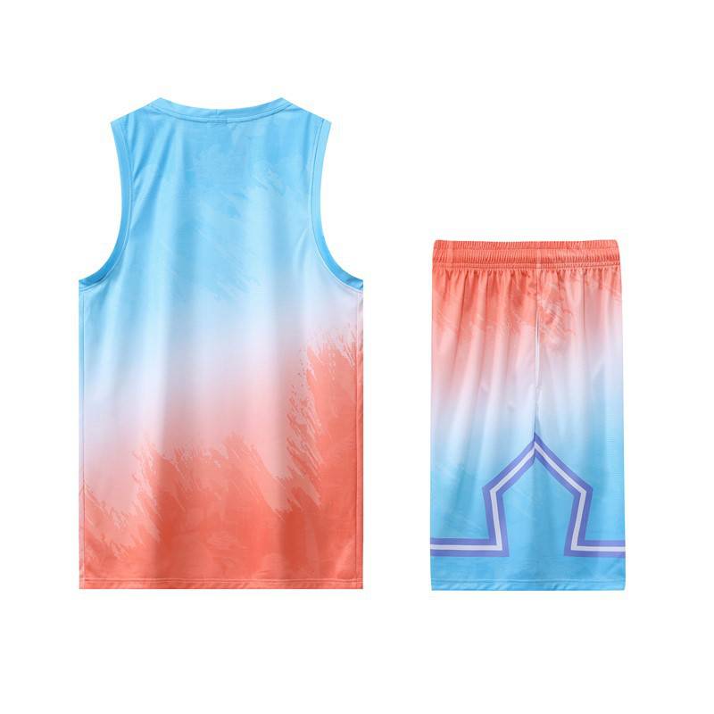 Foreign Trade Basketball Suit Set Men's Customized Jersey Printing Summer Sports Training Tank Top Competition Jersey Customization Team Uniform Customization