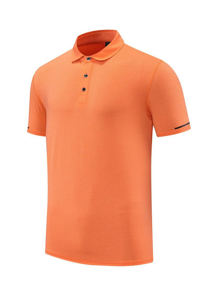 ***Casual nylon polo shirt, quick drying t-shirt, collar top, work clothes, cultural shirt, embroidered logo with lettering