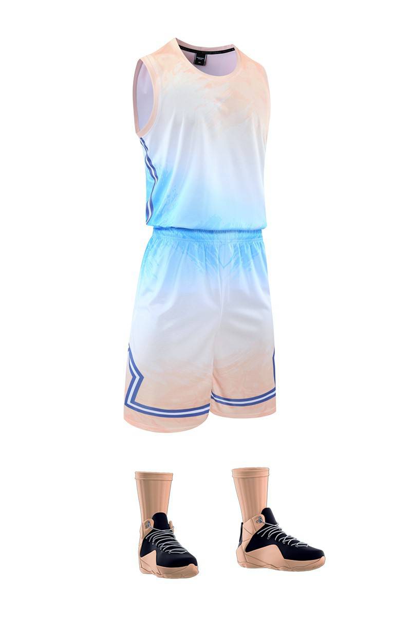 Foreign Trade Basketball Suit Set Men's Customized Jersey Printing Summer Sports Training Tank Top Competition Jersey Customization Team Uniform Customization