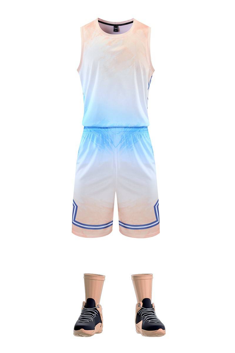 Foreign Trade Basketball Suit Set Men's Customized Jersey Printing Summer Sports Training Tank Top Competition Jersey Customization Team Uniform Customization