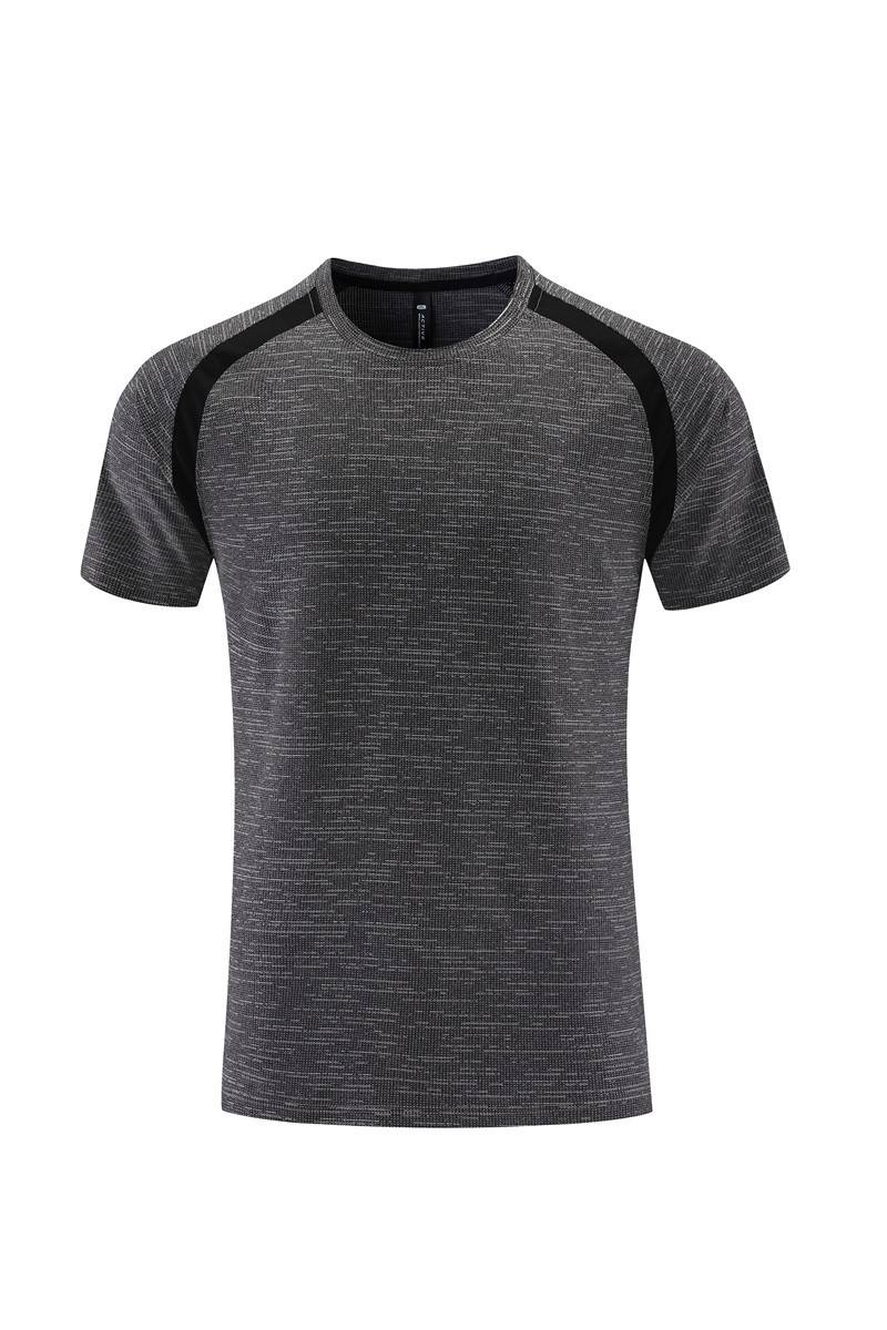 Short sleeved top, summer thin T-shirt, men's sports quick drying clothes, loose casual running clothes, basketball ice training