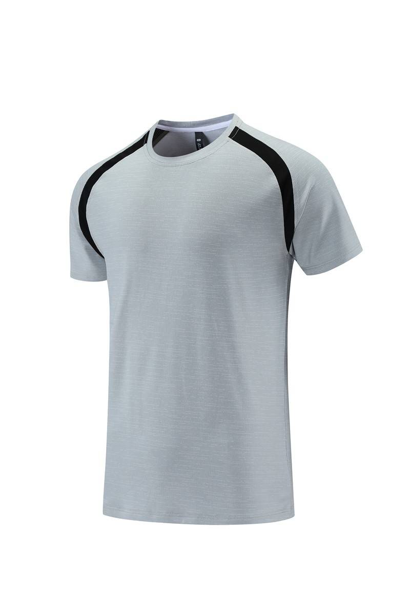 Short sleeved top, summer thin T-shirt, men's sports quick drying clothes, loose casual running clothes, basketball ice training