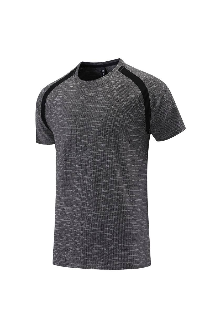 Short sleeved top, summer thin T-shirt, men's sports quick drying clothes, loose casual running clothes, basketball ice training