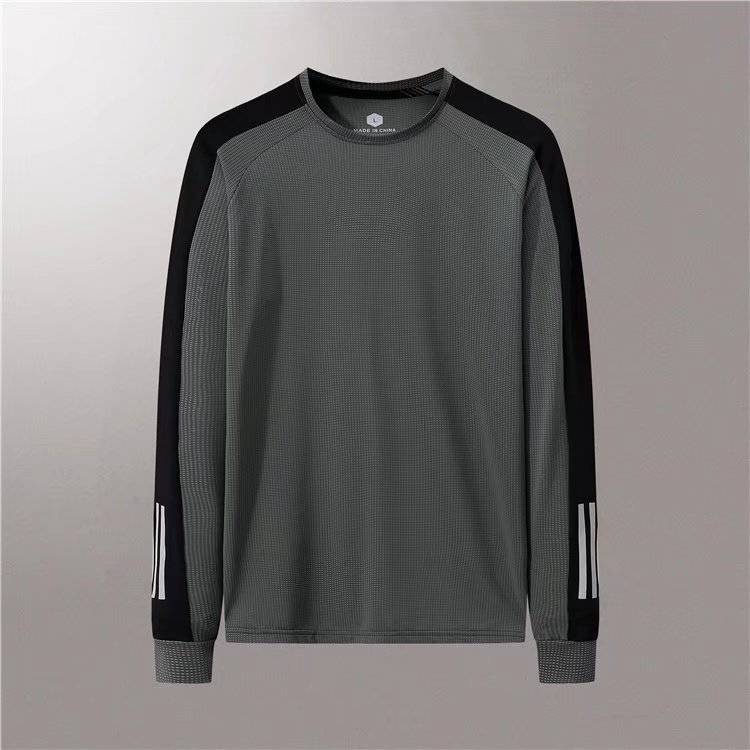 ***Sports Long Sleeve Men's T-shirt Women's Autumn Solid Color Casual Couple Breathable Quick Drying Fashion Top T-shirt