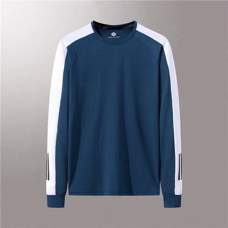 ***Sports Long Sleeve Men's T-shirt Women's Autumn Solid Color Casual Couple Breathable Quick Drying Fashion Top T-shirt