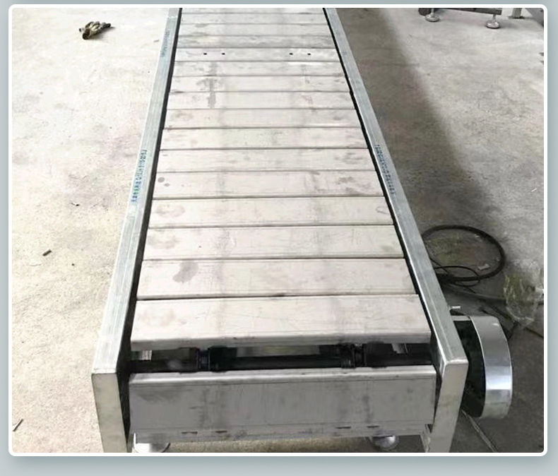 Jiayu Stainless Steel Chain Plate Conveyor Sweet Potato Cleaning and Quick Frozen Dumpling Production Line Air Cooled Sterilization High Temperature Plate Chain Line