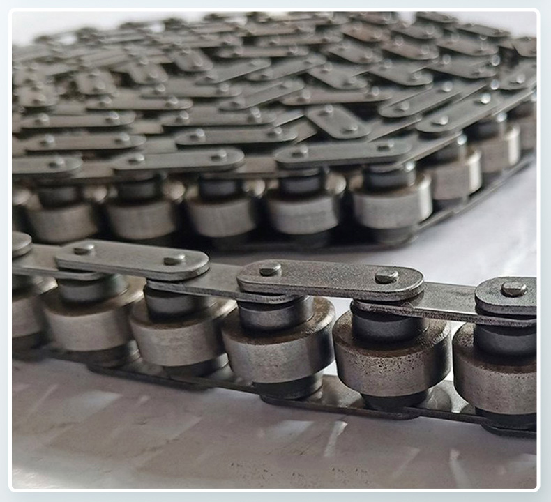 Jiayu conveyor industrial chain metal carbon steel 304 20A12A double pitch roller chain manufacturer can customize