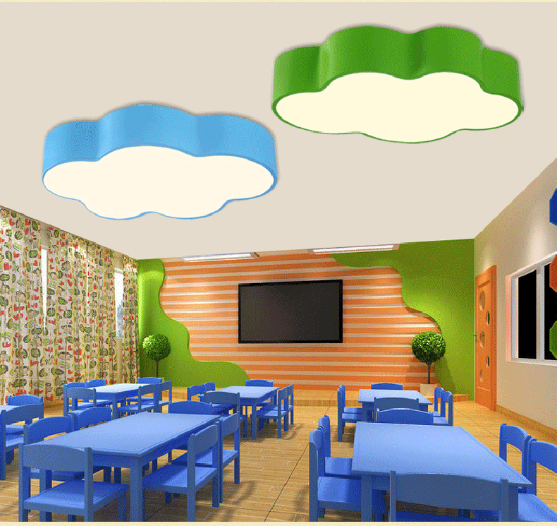 Hemiaomiao Creative Ceiling Light Children's Room Cloud Star Cartoon Children's Classroom Light Amusement Park Mother and Child Store Light