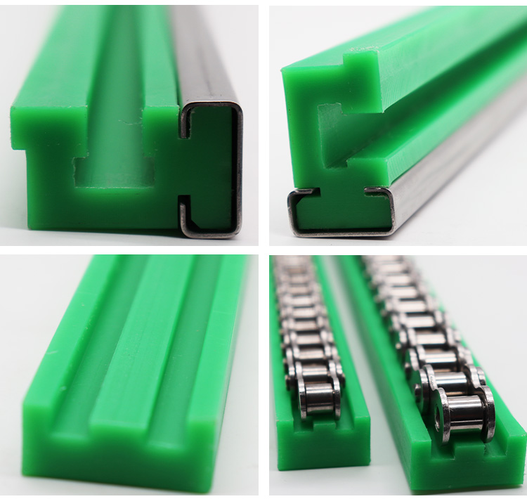 Jiasheng ultra high polymer chain guide rail impact resistant and shock-absorbing plastic protective fence ETA type 10B slide rail guide groove slider