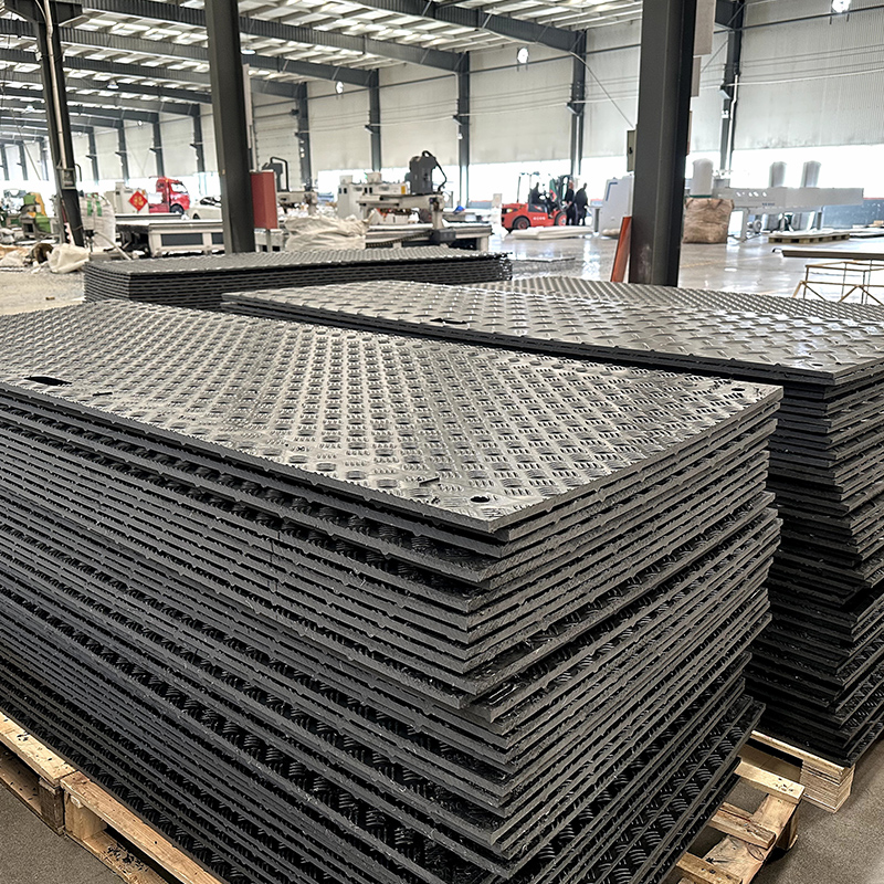 High density wear-resistant small pattern PE multi specification road substrate, grass garden engineering, plastic anti sinking pad, Jiasheng