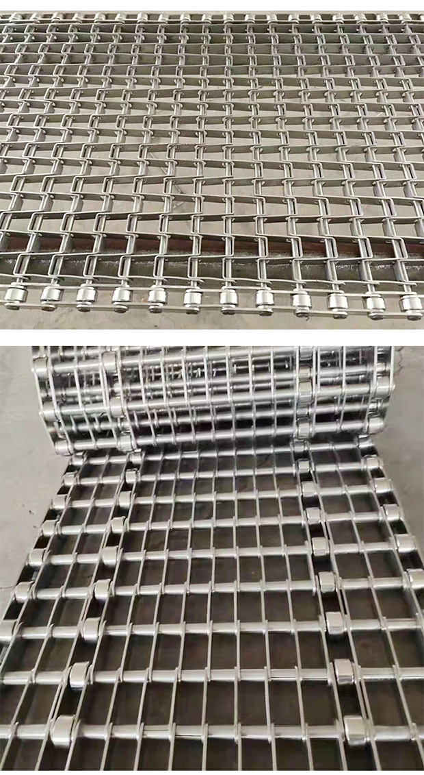 Dahua wear-resistant and corrosion-resistant food sorting metal sheet mesh chain conveyor belt drying Great Wall mesh belt