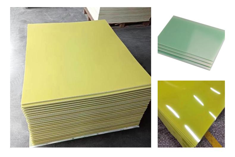 Manufacturer's water green high-temperature resistant epoxy board, resin board, fiberglass board, insulation board, yellow, black, white