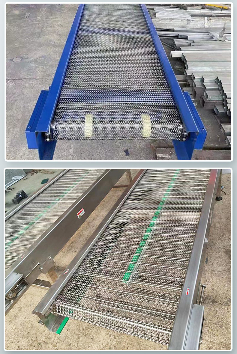 Jiayu Grain Fruit and Vegetable Belt Cleaning Assembly Line Mesh Belt Chain Plate Conveyor High Temperature Food Grade