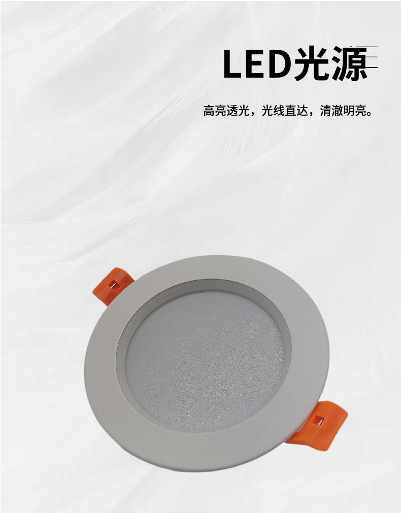 LED spot light embedded hotel living room wall wash light deep anti glare no main light square cob ceiling light