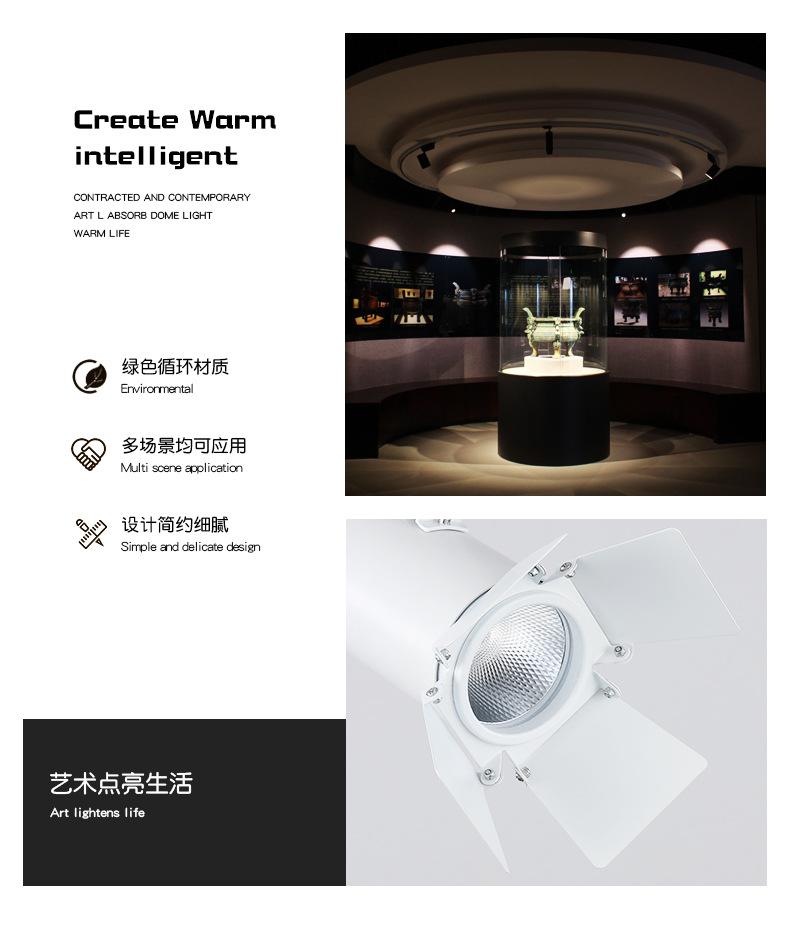 LED spotlights, white anti glare lights for shopping malls, exhibition halls, background wall, guide rail lights, consultation lighting, down lights 0436