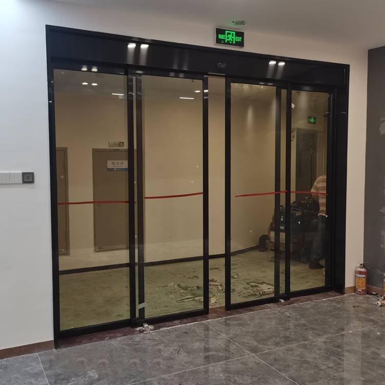 Panasonic Bank Glass Sensing Door Lesheng 150 Electric Door Installation Hotel Automatic Door Maintenance