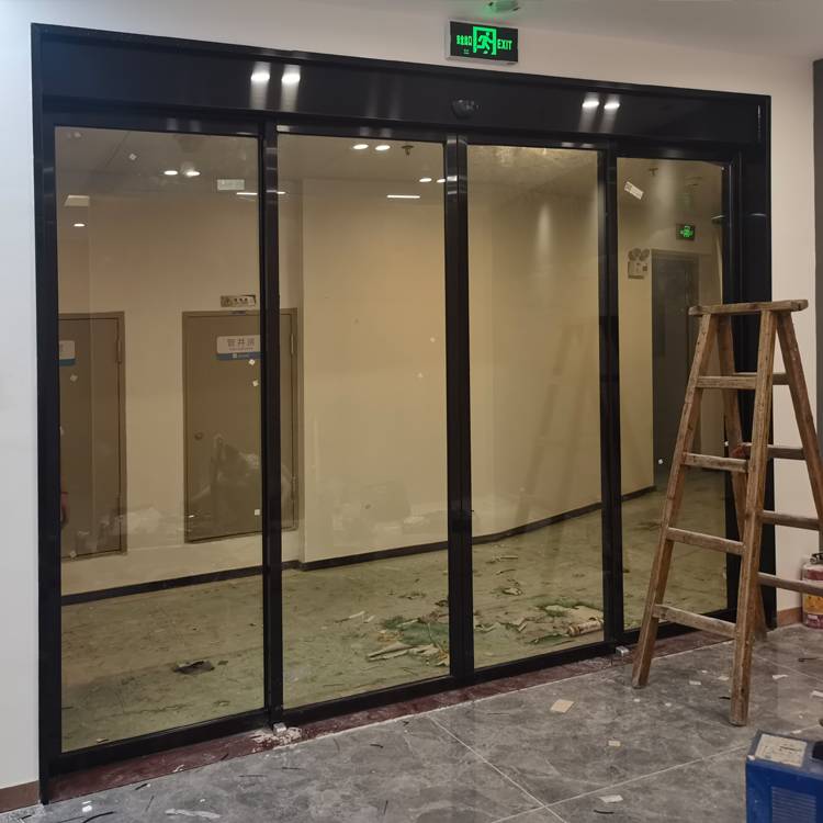 Panasonic Bank Glass Sensing Door Lesheng 150 Electric Door Installation Hotel Automatic Door Maintenance