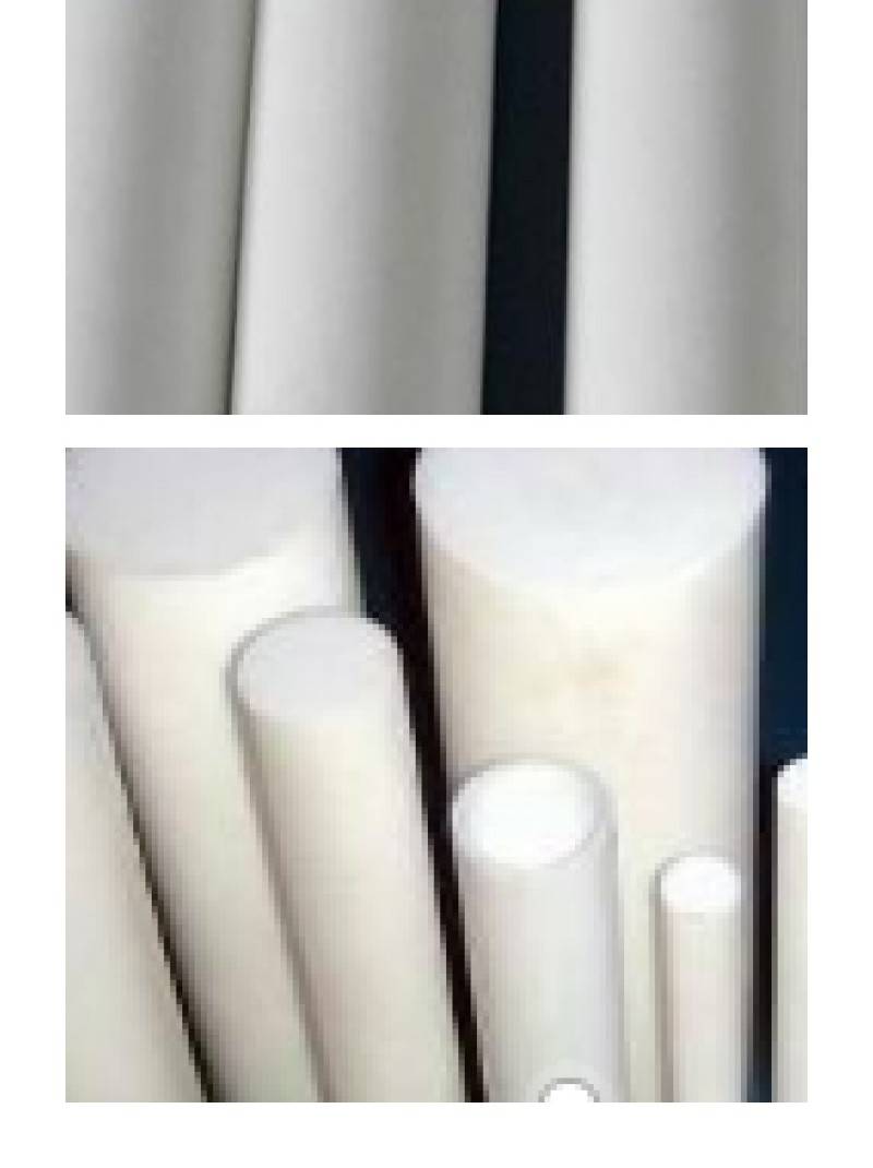 Customized processing of white plastic polytetrafluoroethylene rods, PE PTFE rods, wear-resistant PTFE rods from Baizhi manufacturer