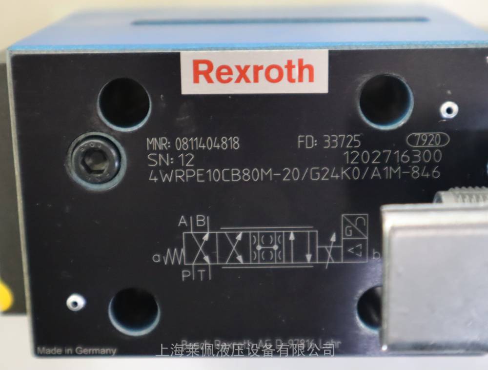 R901483255 Z3DRE10VP2-1X/100XLG24K4M 德国力士乐REXROTH比例阀