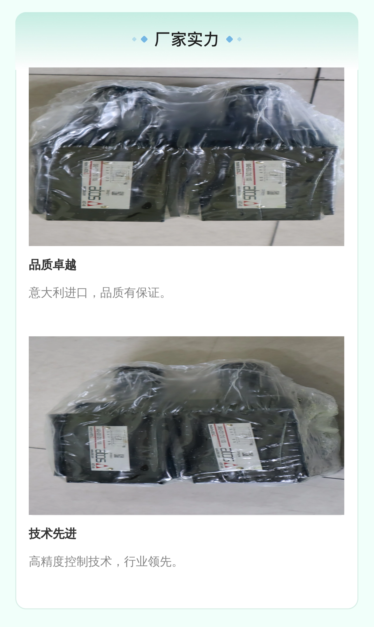 阿托斯ATOS液压系统减压阀SKR-012 SKG-031/210