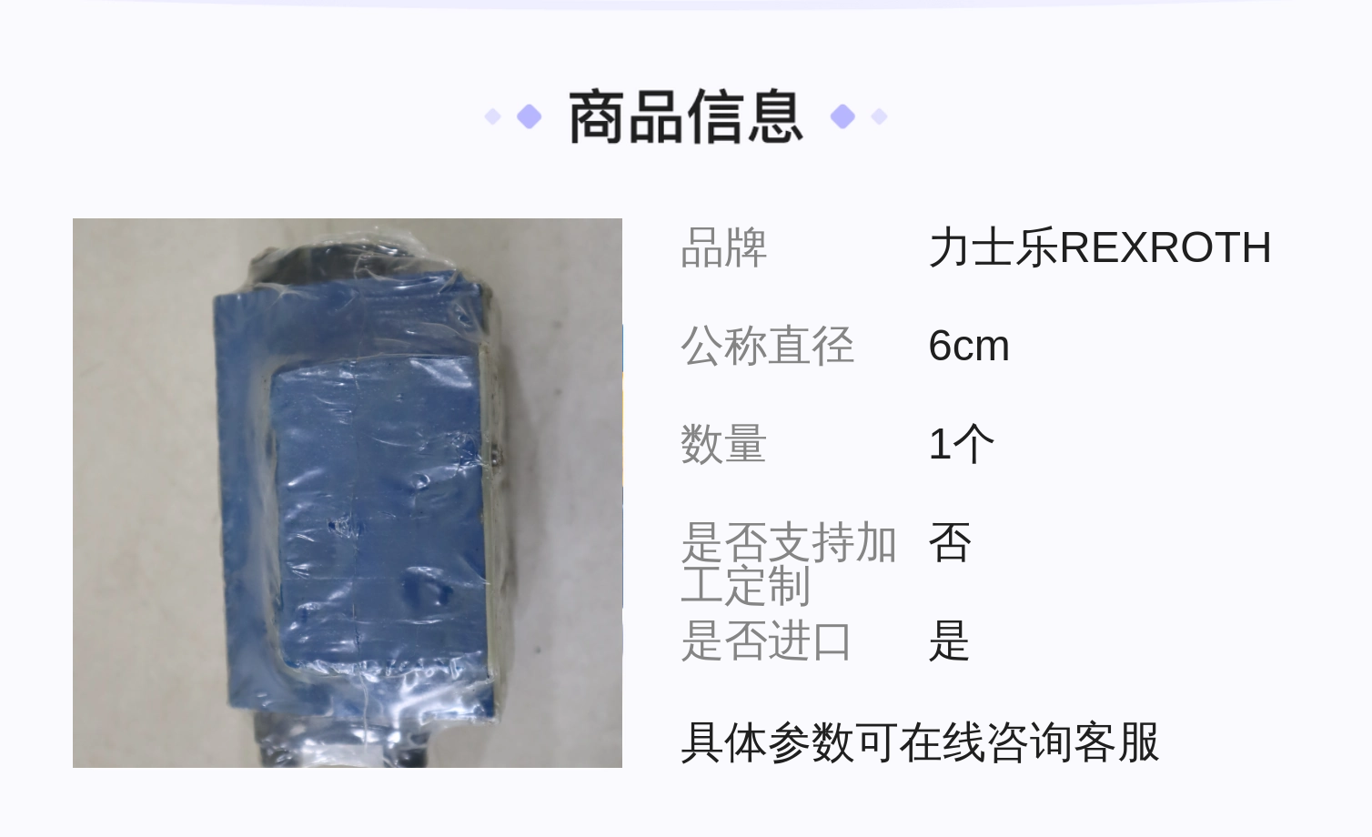 力士乐REXROTH SL系列比例阀 公称6cm 铸铁材质 进口蓝色