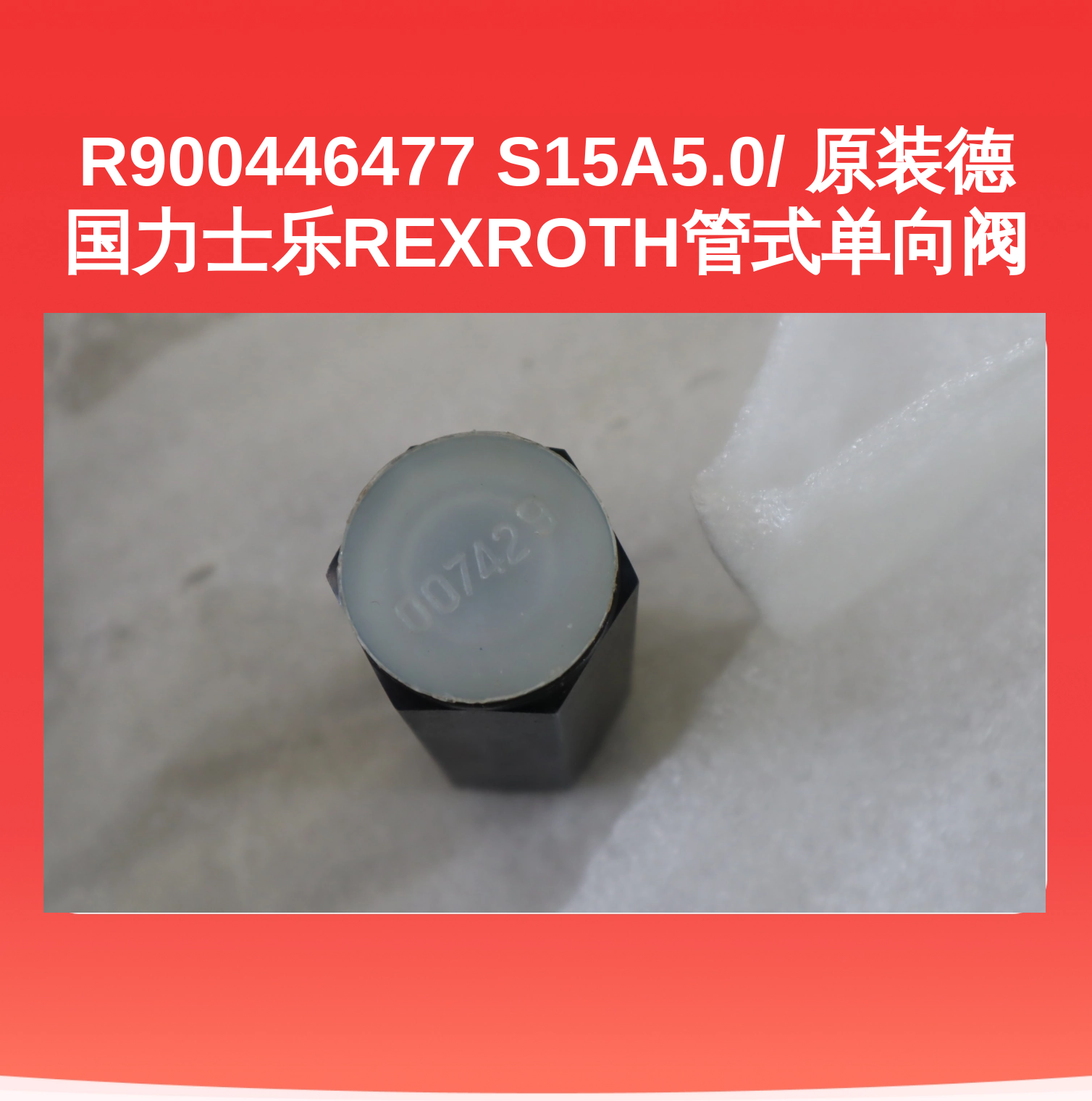R900446477 S15A5.0/ 原装德国力士乐REXROTH管式单向阀