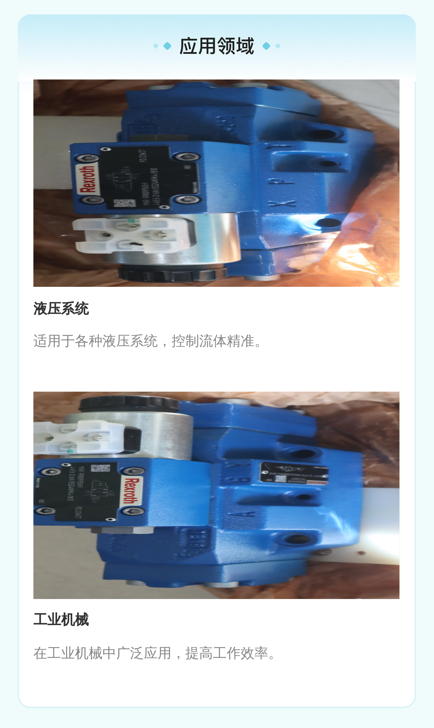 力士乐REXROTH R900929299型号电液阀 蓝色铸铁材质