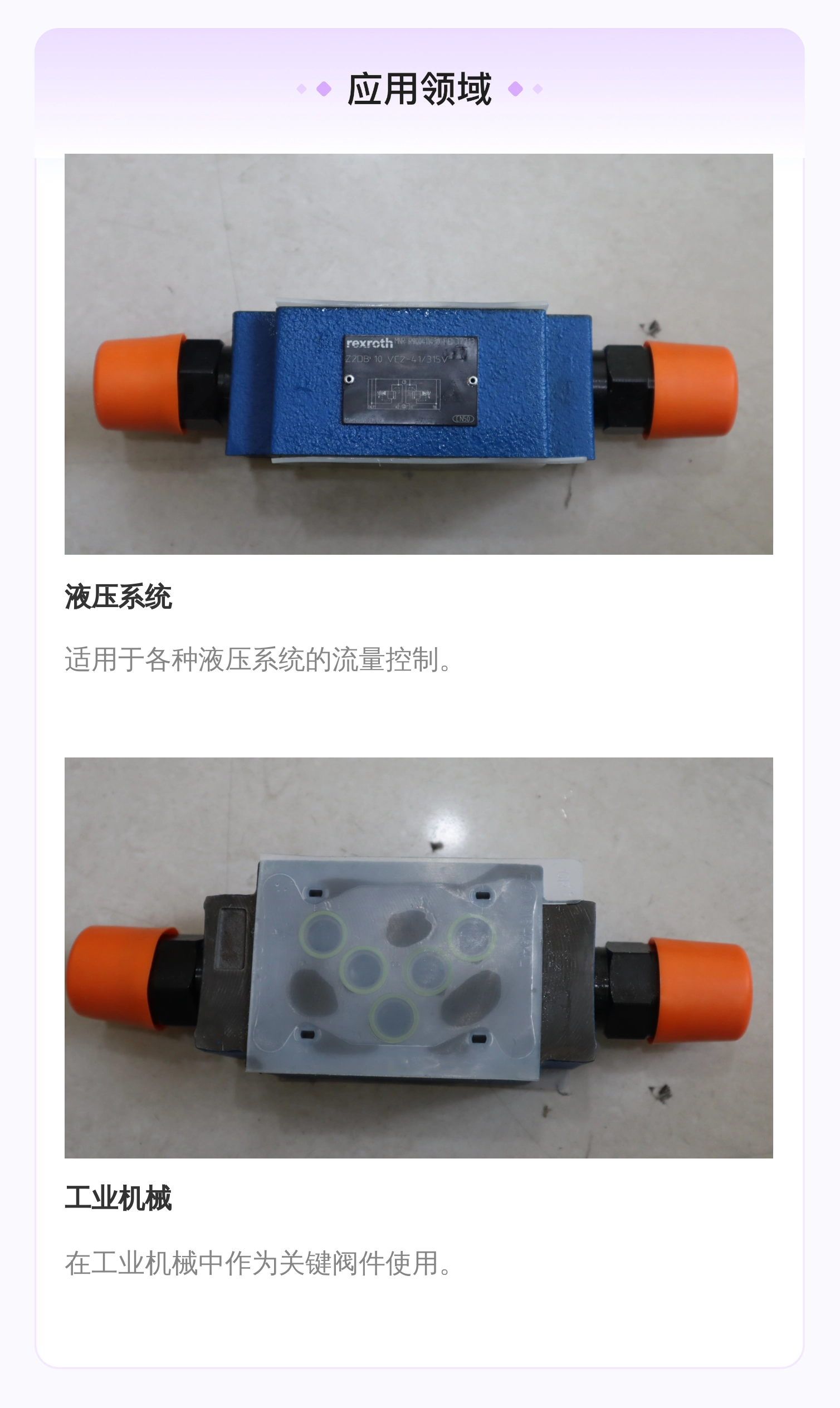 R900411430 Z2DB10VC2-41/315V Z2DB10VC2-4X/315V 力士乐REXROTH阀