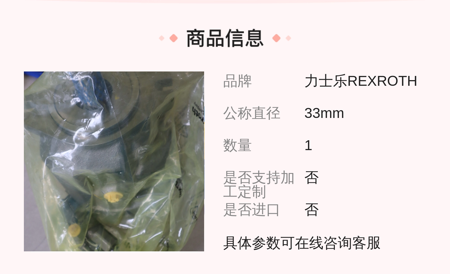 力士乐REXROTH R902473184柱塞泵 五金阀门配件