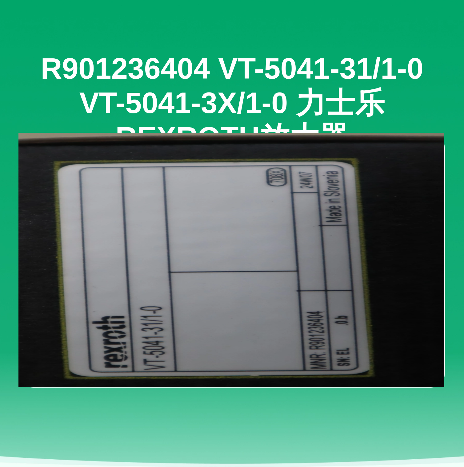R901236404 VT-5041-31/1-0 VT-5041-3X/1-0 力士乐REXROTH放大器