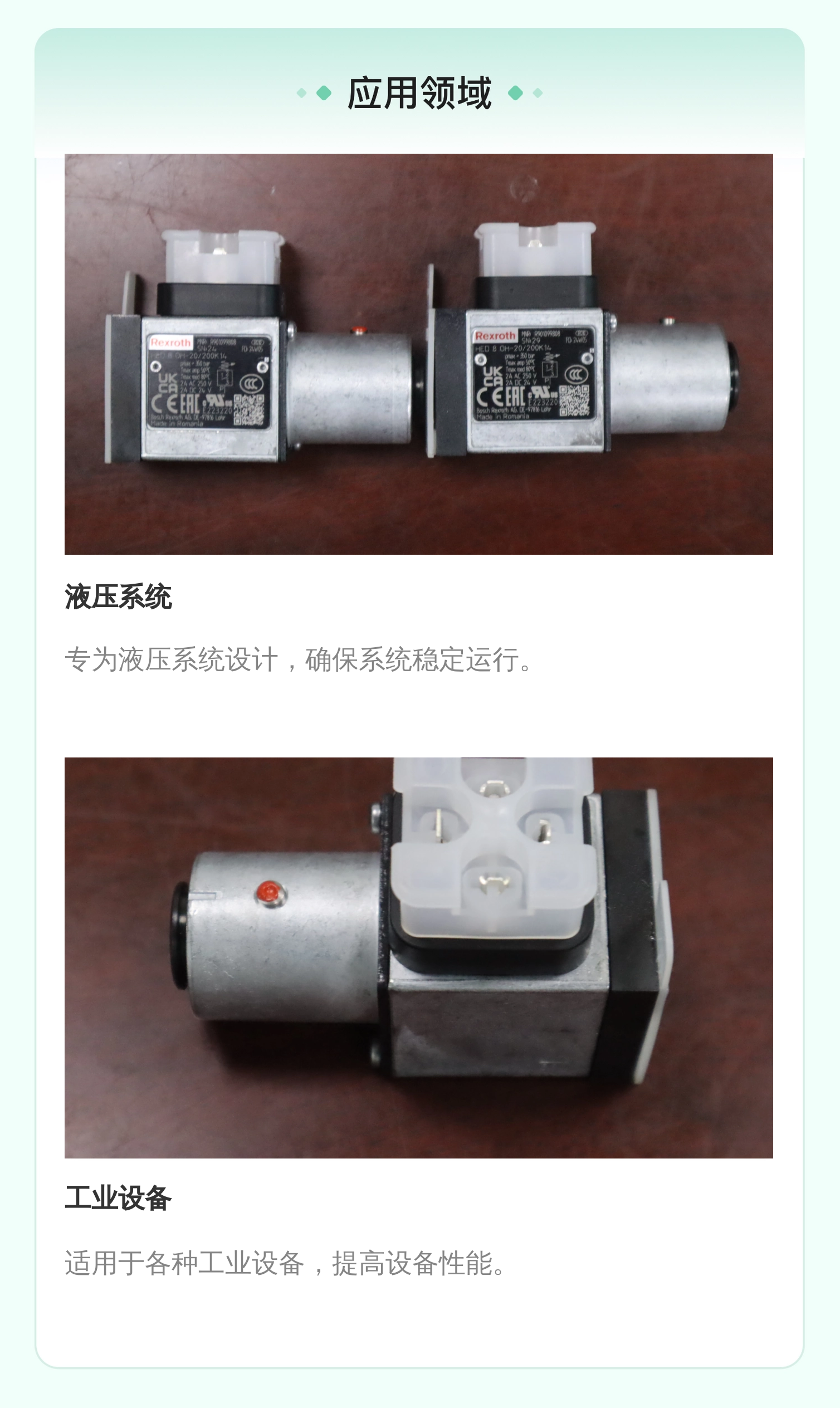 德国力士乐REXROTH R901099808压力继电器开关 蓝色液压系统专用