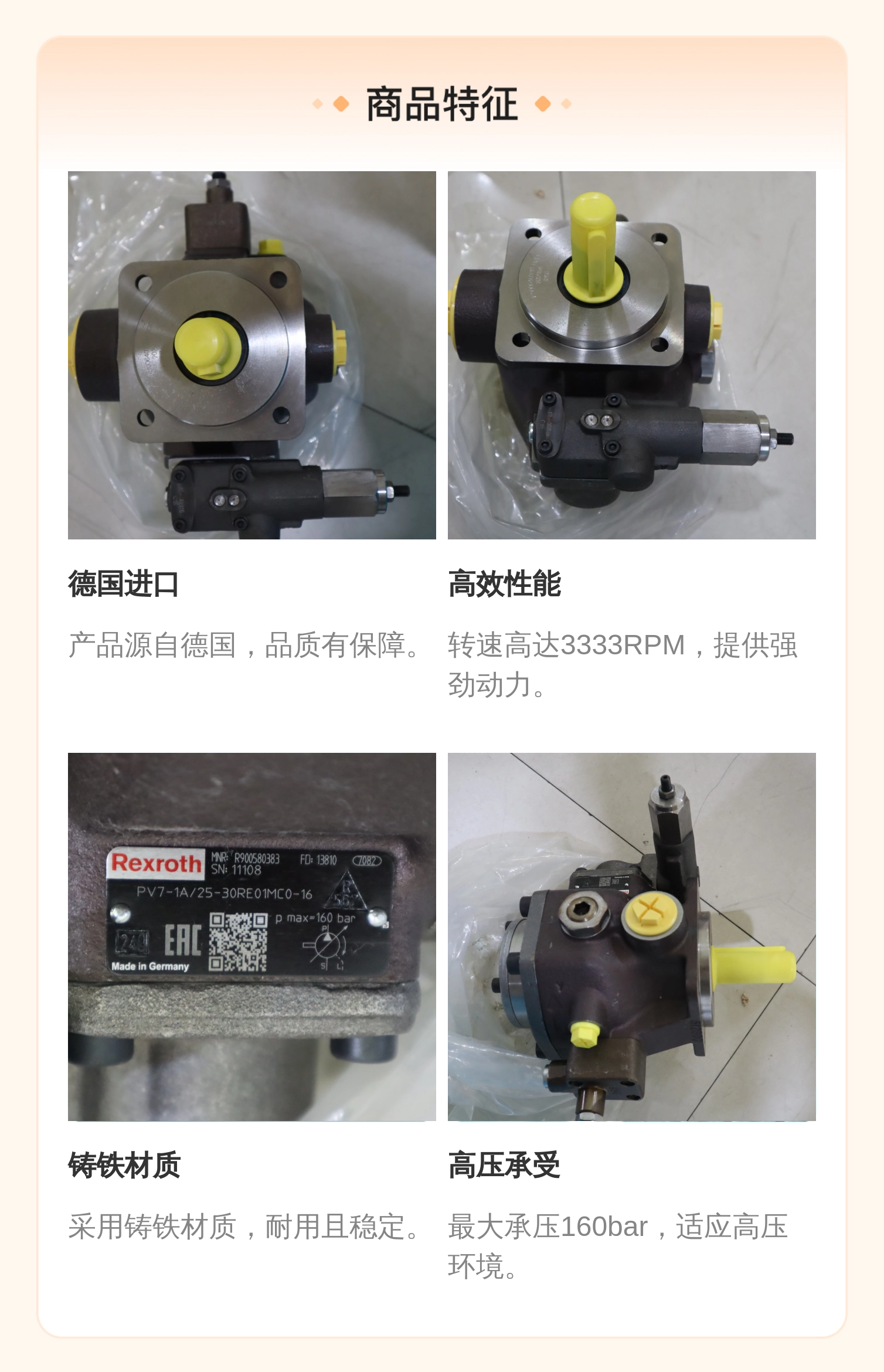 PV7-1A/25-30RE01MC0-16 R900580383 德国力士乐REXROTH叶片泵