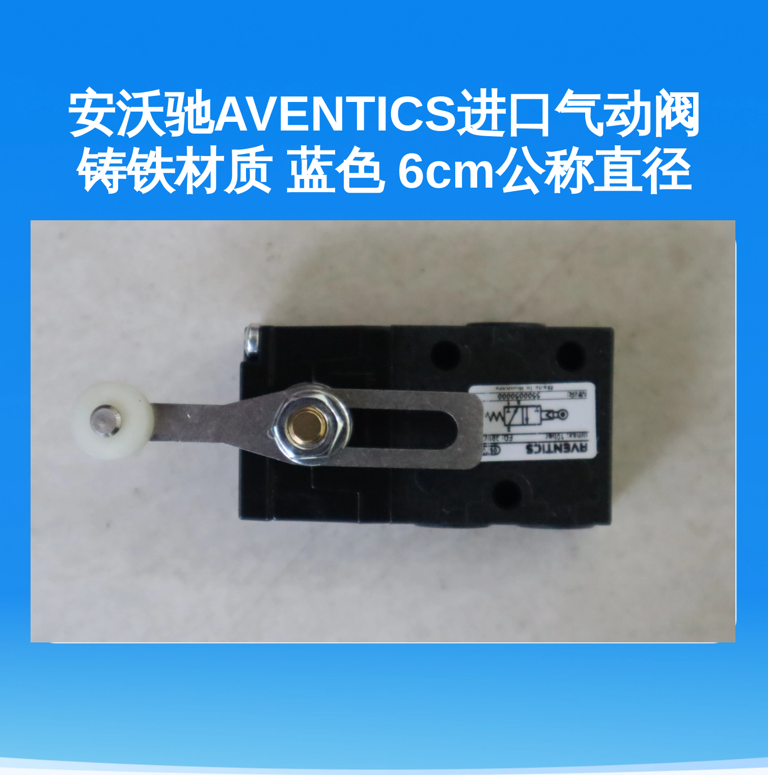 安沃驰AVENTICS进口气动阀 铸铁材质 蓝色 6cm公称直径