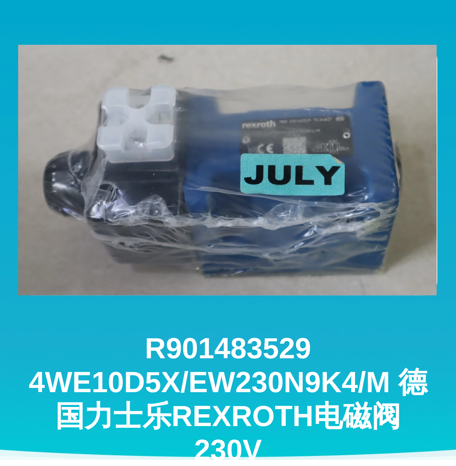 R901483529 4WE10D5X/EW230N9K4/M 德国力士乐REXROTH电磁阀230V