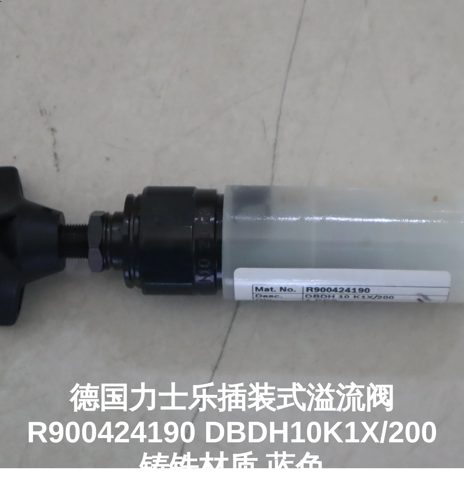 德国力士乐插装式溢流阀R900424190 DBDH10K1X/200 铸铁材质 蓝色