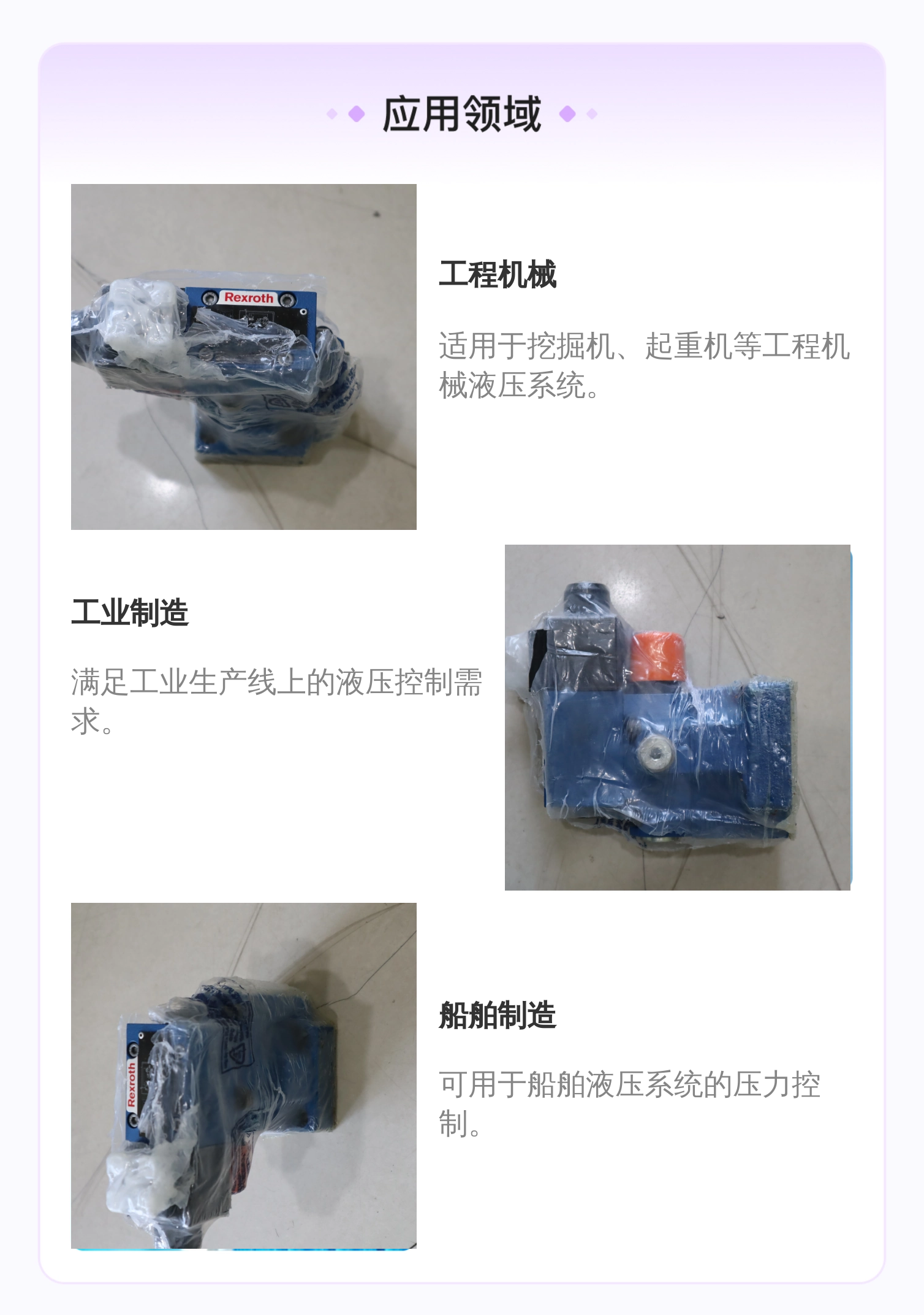 力士乐REXROTH R900912485 DBW10B2-5X/315液压系统蓝色铸铁溢流阀