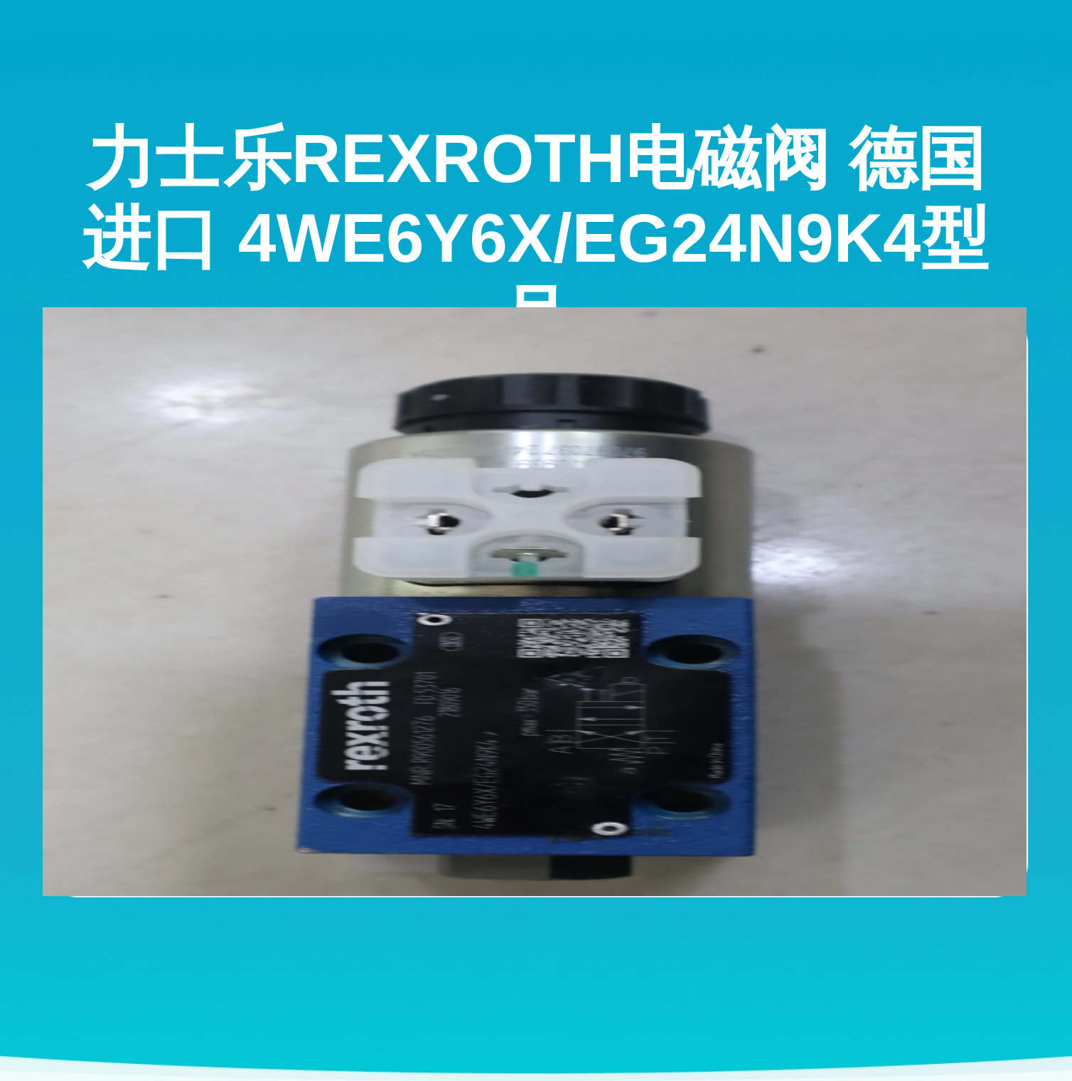 力士乐REXROTH电磁阀 德国进口 4WE6Y6X/EG24N9K4型号