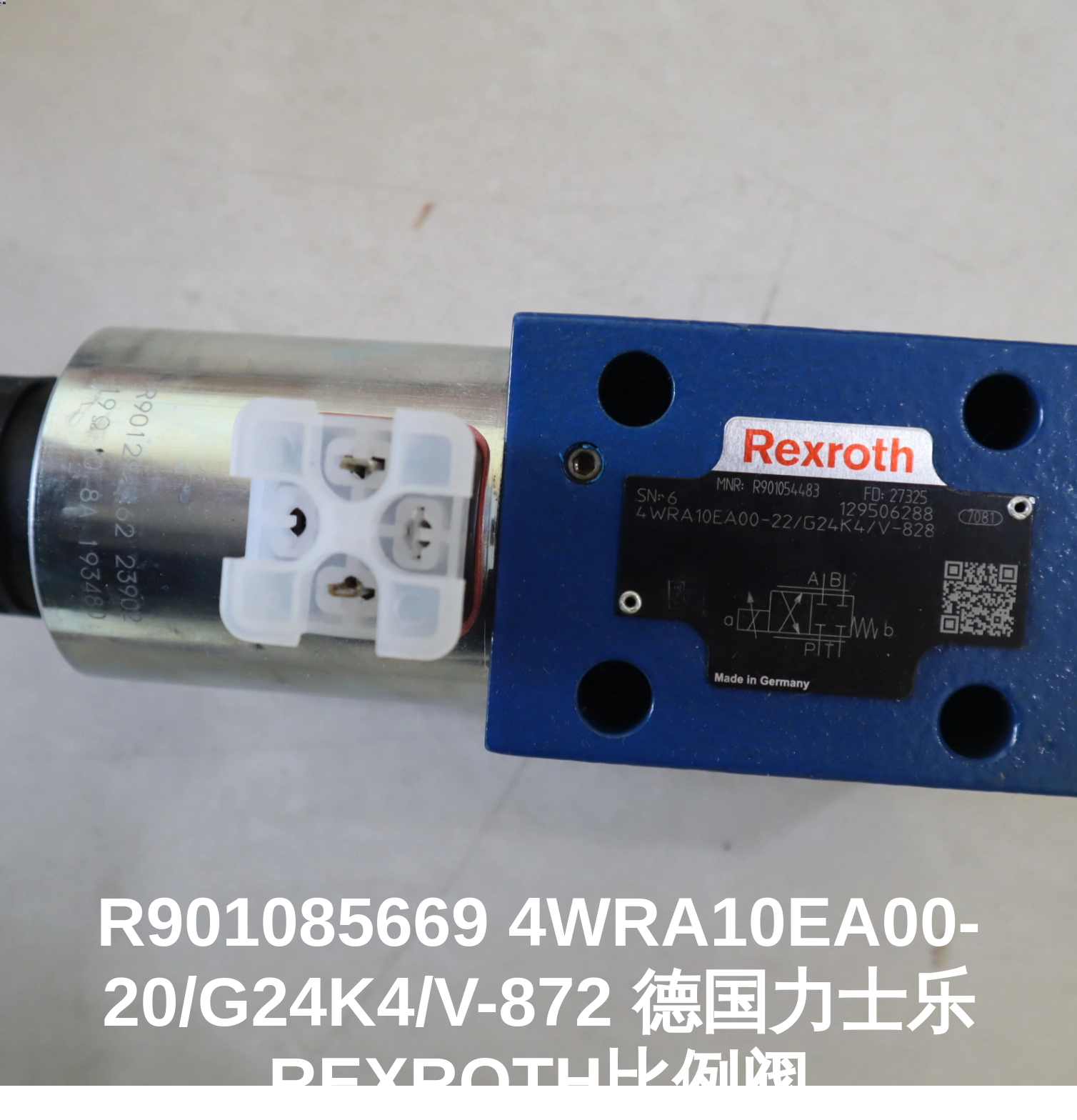 R901085669 4WRA10EA00-20/G24K4/V-872 德国力士乐REXROTH比例阀