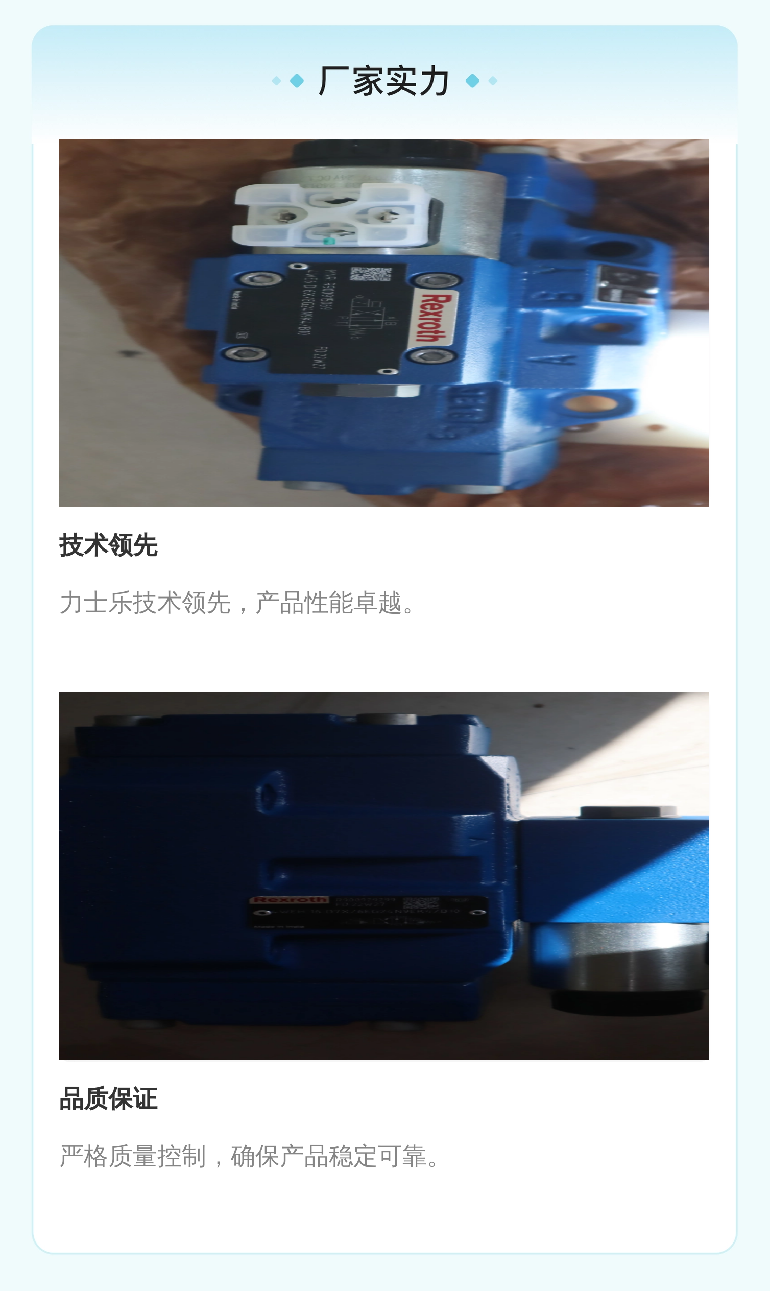 力士乐REXROTH R900929299型号电液阀 蓝色铸铁材质
